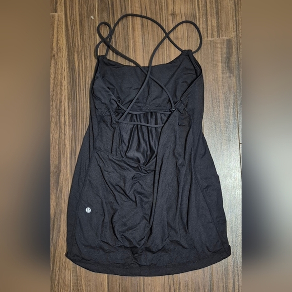 Women's Black Strappy Back Top - Picture 4 of 6